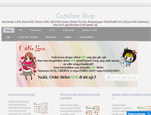Tablet Screenshot of cutielineshop.info
